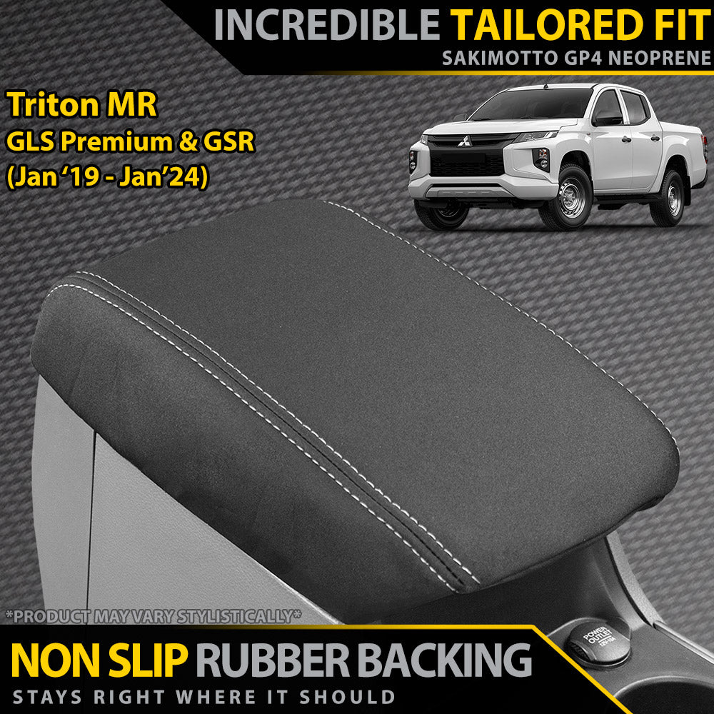 Mitsubishi Triton MR (Leather) Neoprene Console Lid