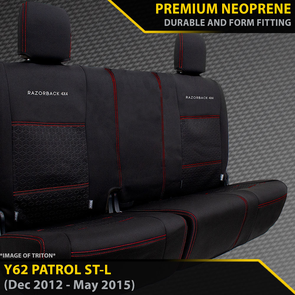 Nissan Patrol Y62 ST-L Premium Neoprene 3rd Row Seat Covers