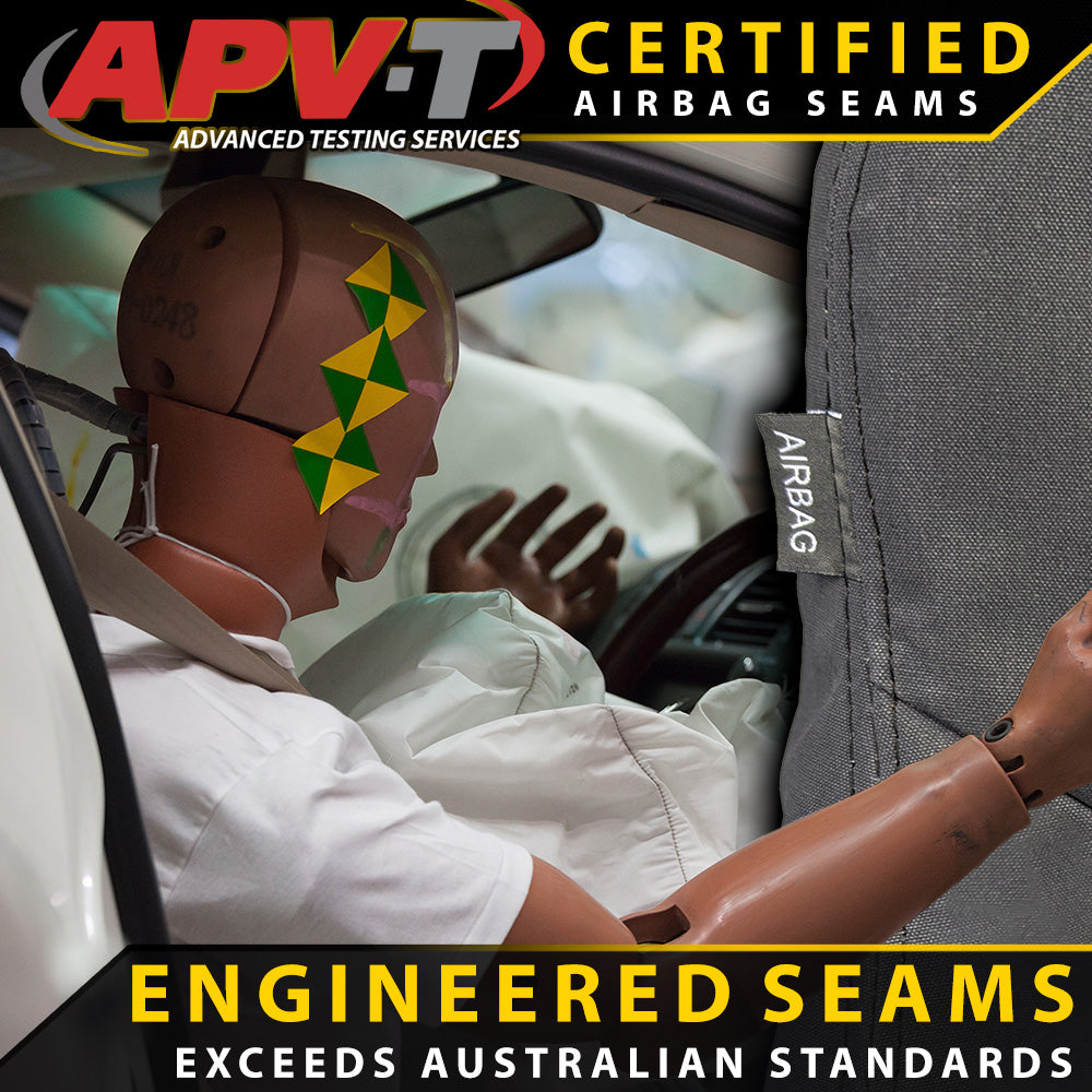 Mitsubishi Pajero V60 Heavy Duty XP7 Canvas 2x Front Seat Covers (Made to Order)