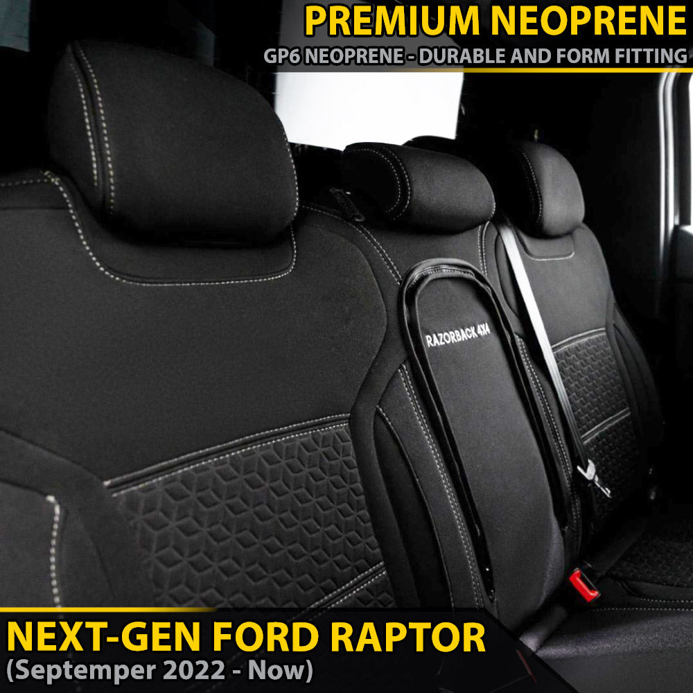 Ford Next-Gen Raptor Premium Neoprene Rear Row Seat Covers