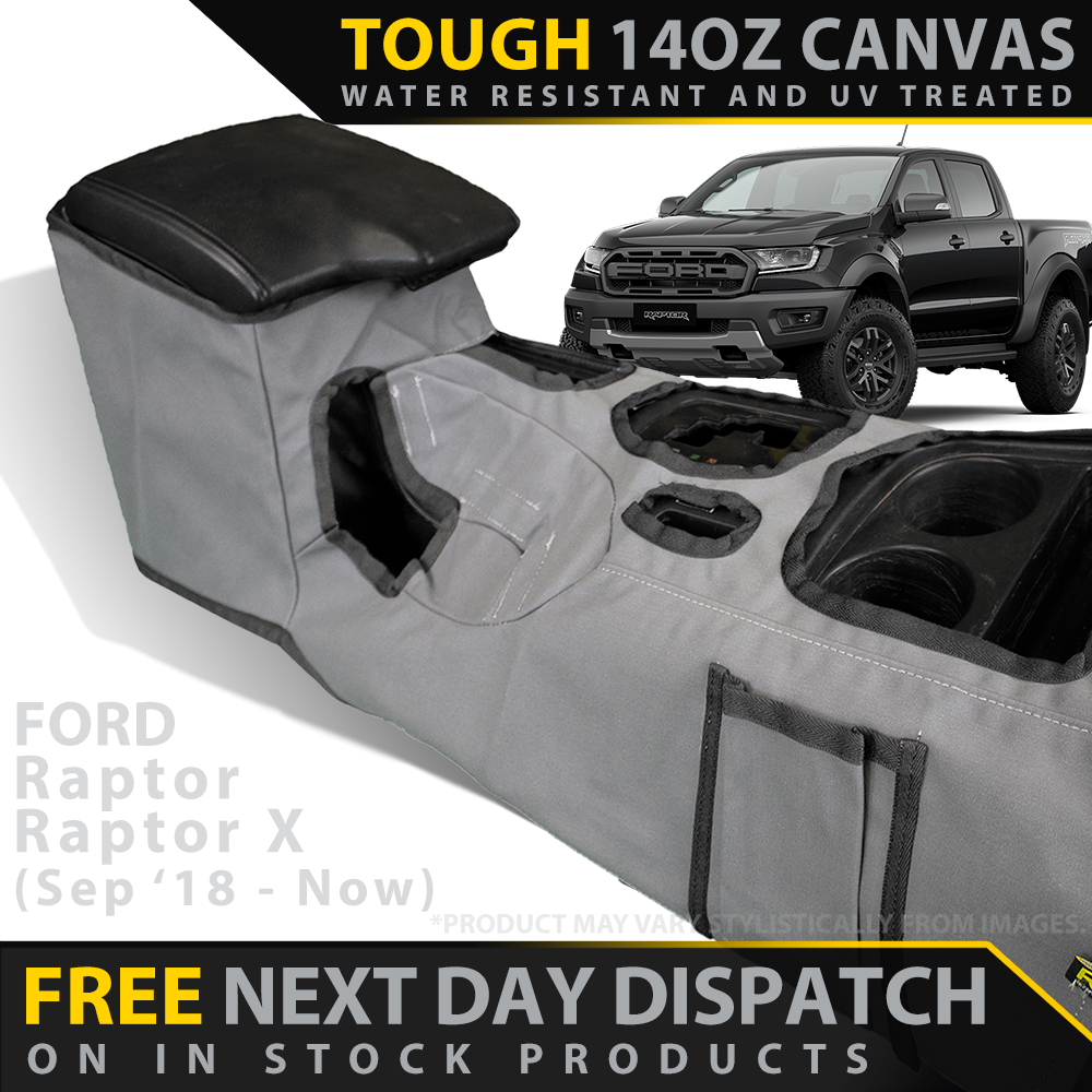 Ford Ranger Raptor AUTO Retro Canvas Centre Console Organiser (In Stock)