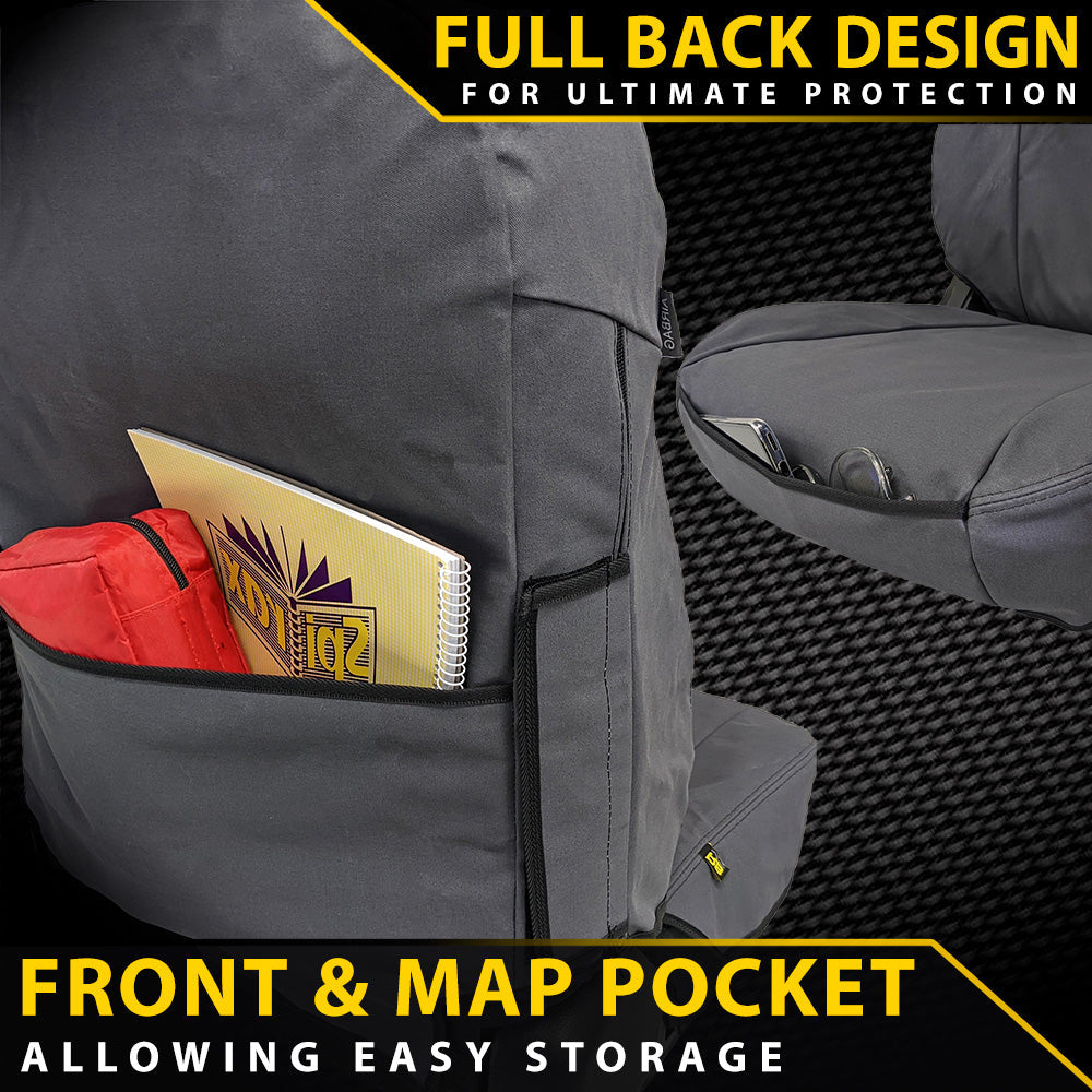 Mitsubishi Pajero V60 Heavy Duty XP7 Canvas 2x Front Seat Covers (Made to Order)