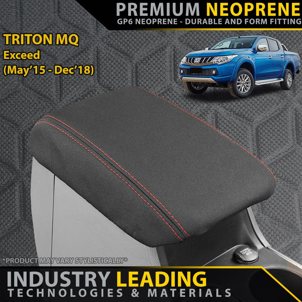 Mitsubishi Triton MQ (Leather) Premium Neoprene Console Lid
