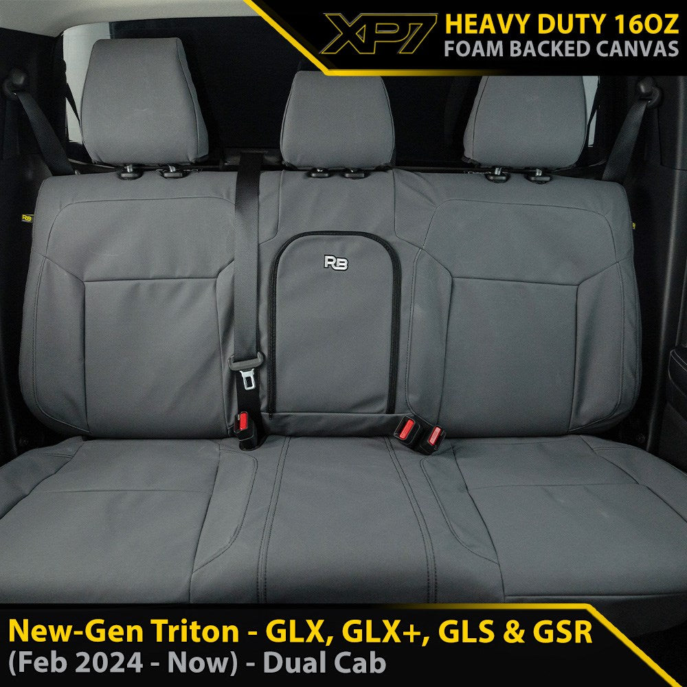 Mitsubishi New-Gen Triton XP7 Rear Row Seat Covers (Made to Order)