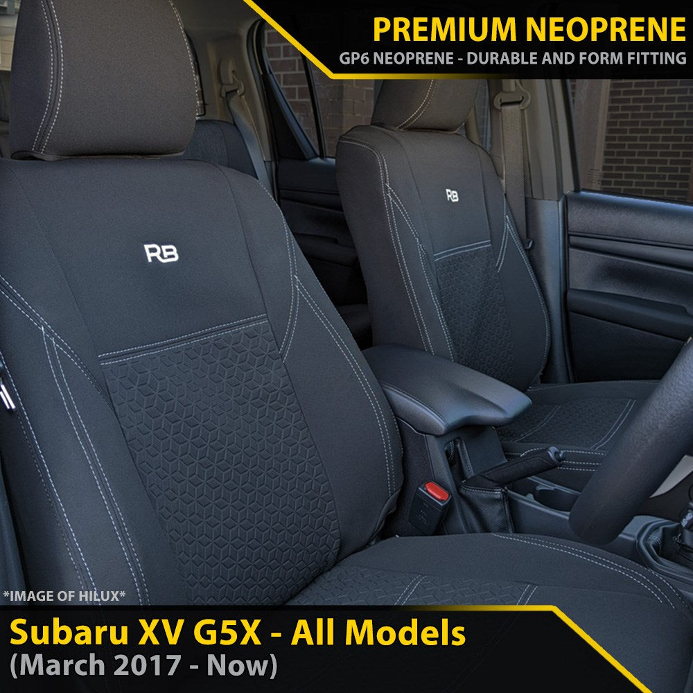 Subaru XV Premium Neoprene 2x Front Row Seat Covers (Made to Order)