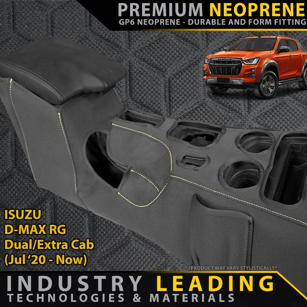 Isuzu D-MAX RG AUTO/MAN Premium Neoprene Console Organiser