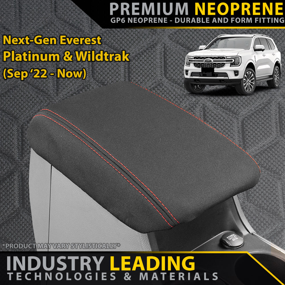Ford Next-Gen Everest Platinum & Wildtrak Premium Neoprene Console Lid
