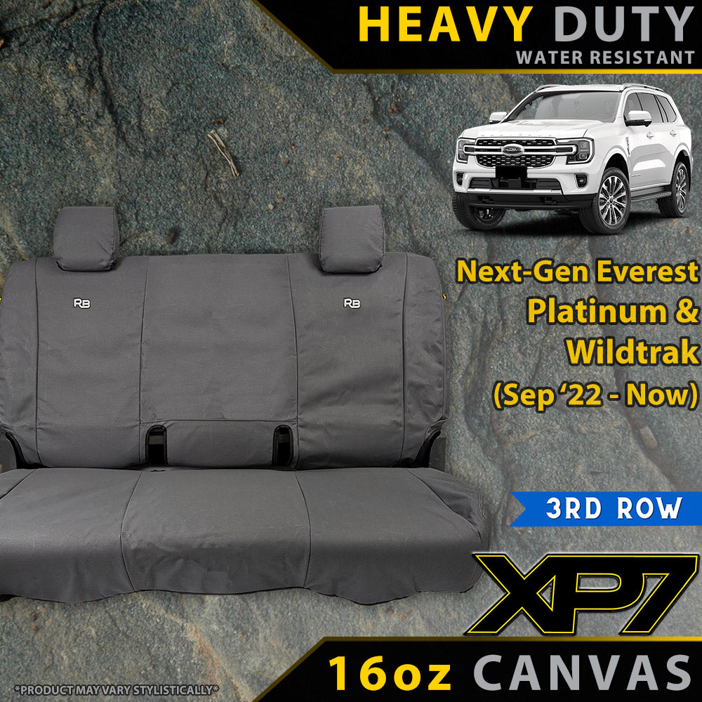 Ford Next-Gen Everest Platinum & Wildtrak Heavy Duty XP7 Canvas 3rd Seat Covers