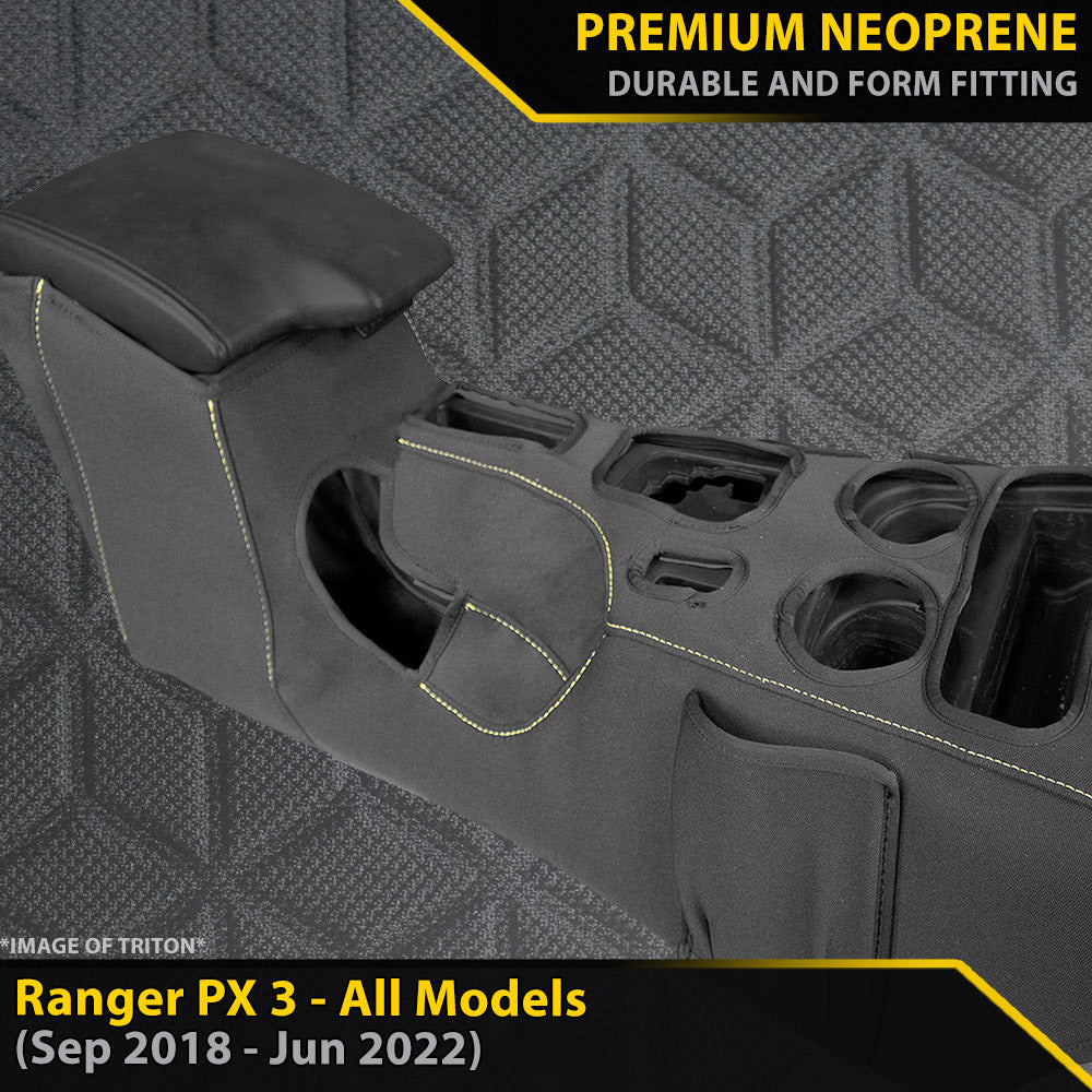 Ford Ranger PX III AUTO Premium Neoprene Console Organiser