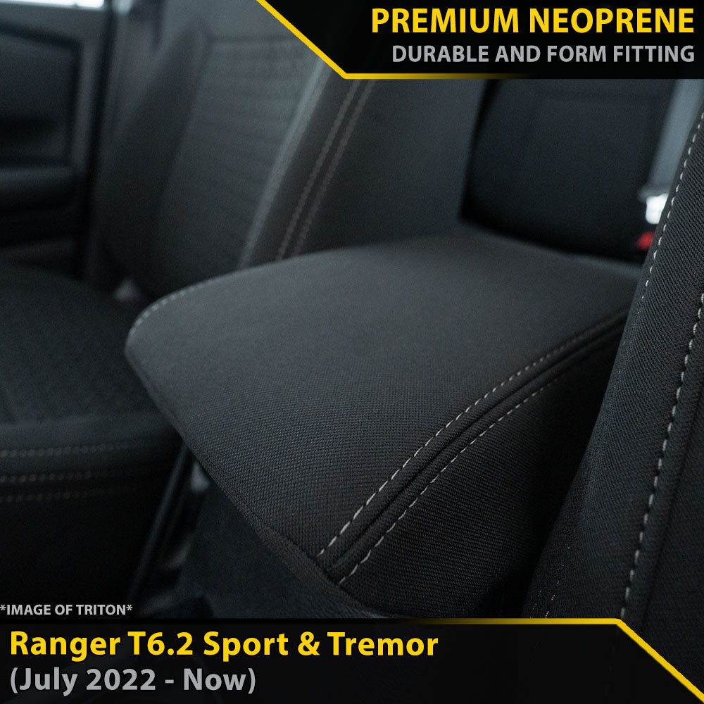 Ford Ranger T6.2 Sport & Tremor Premium Neoprene Console Lid