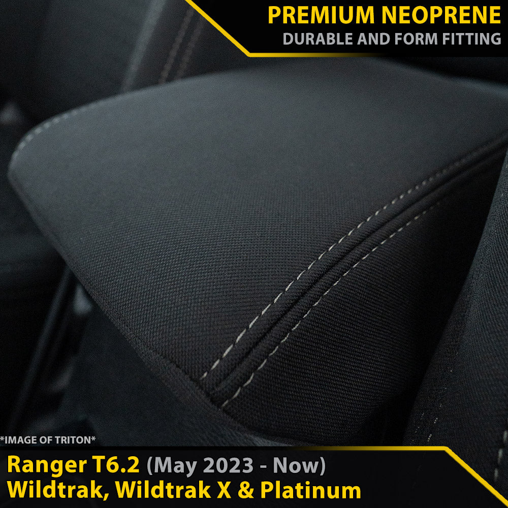Ford Ranger T6.2 Wildtrak, Wildtrak X & Platinum Premium Neoprene Console Lid