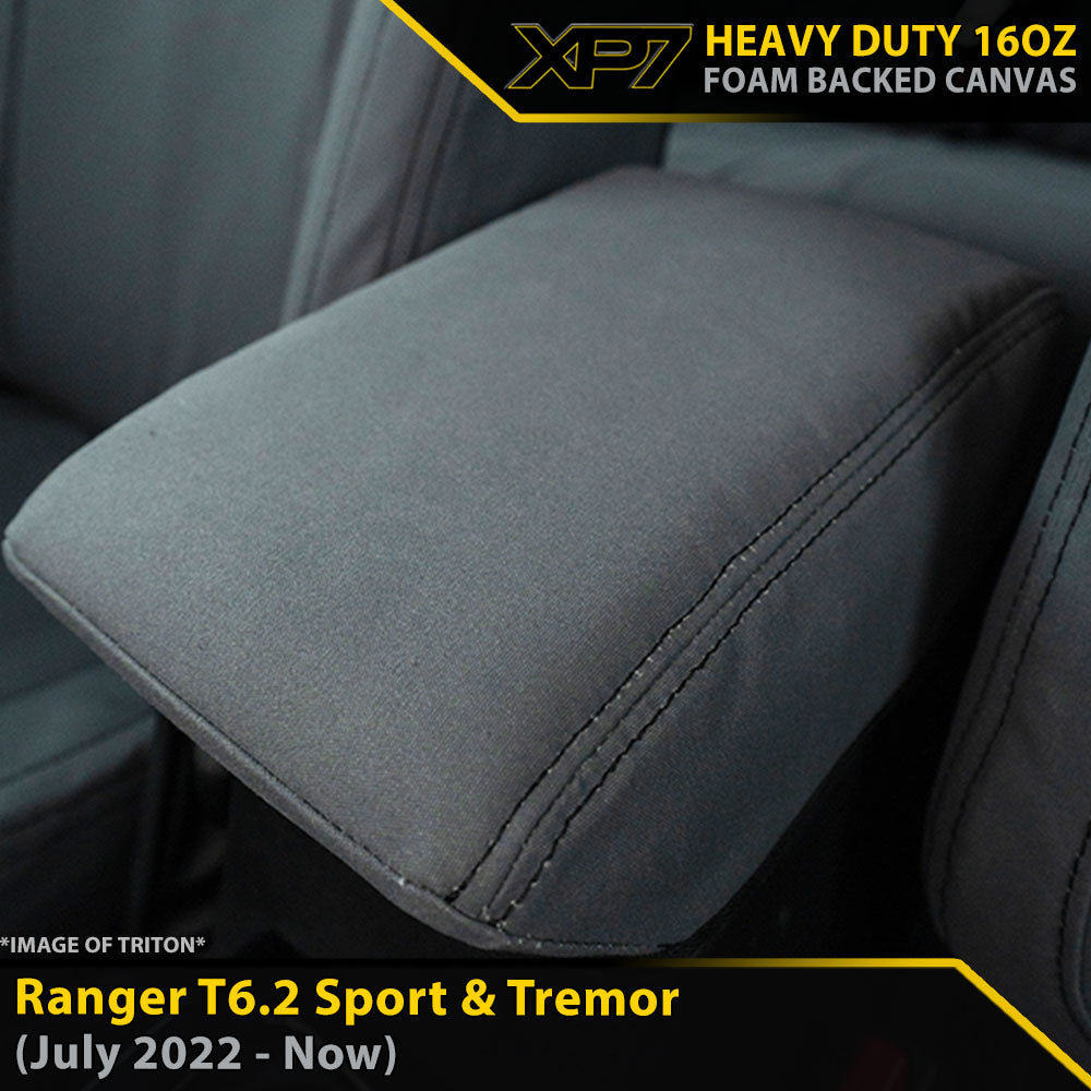 Ford Ranger T6.2 Sport & Tremor Heavy Duty XP7 Canvas Console Lid (In Stock)