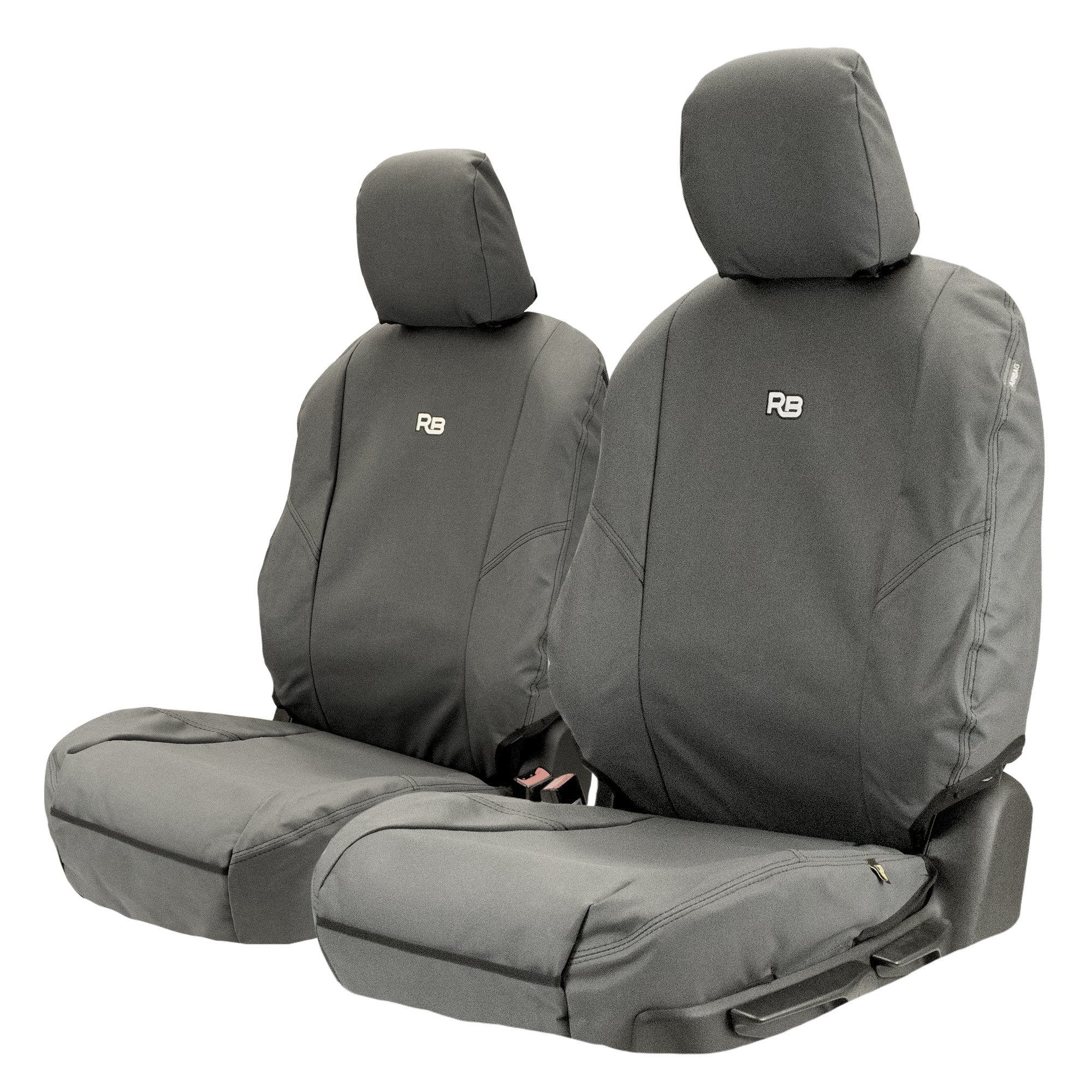Razorback 4x4 XP7 Heavy Duty Canvas 2x Front Seat Covers Suitable for a Isuzu D-MAX RT