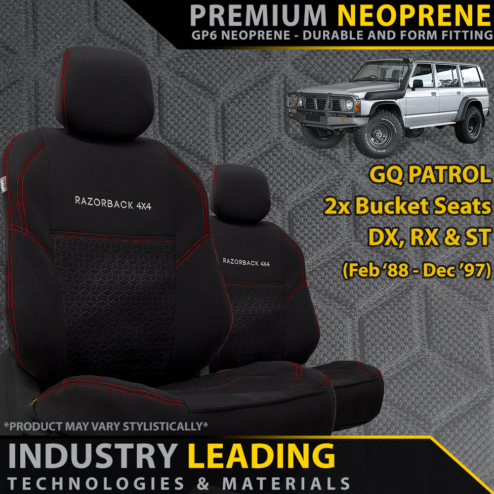 Nissan Patrol GQ Premium Neoprene 50/50 Split Rear Seat Covers