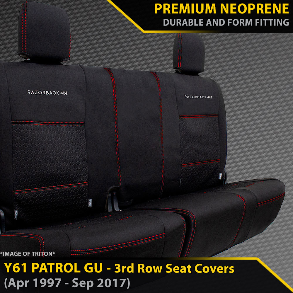 Nissan Patrol GU Wagon Premium Neoprene 3rd Row Seat Covers
