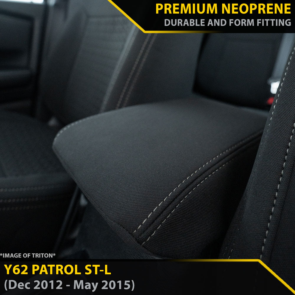 Nissan Y62 Patrol ST-L Premium Neoprene Console Lid