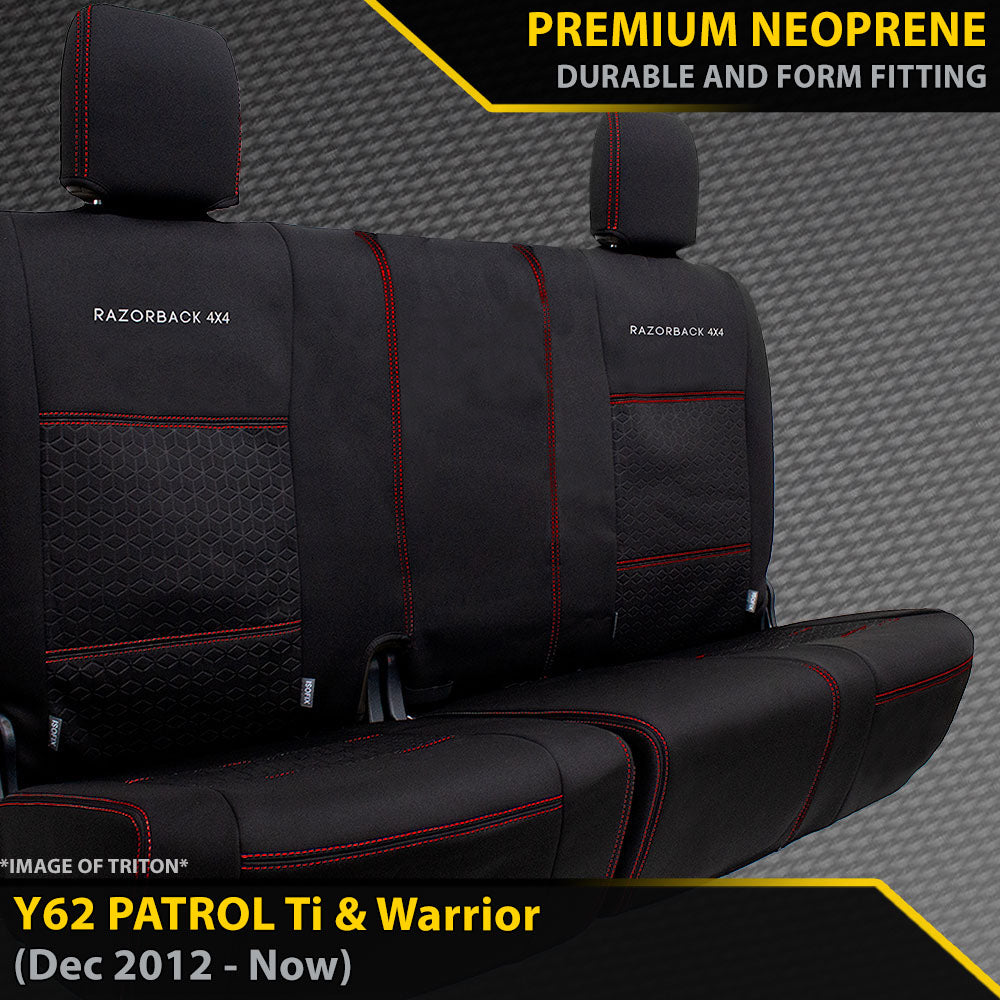 Nissan Patrol Y62 Ti & Warrior GP6 Premium Neoprene 3rd Row Seat Covers