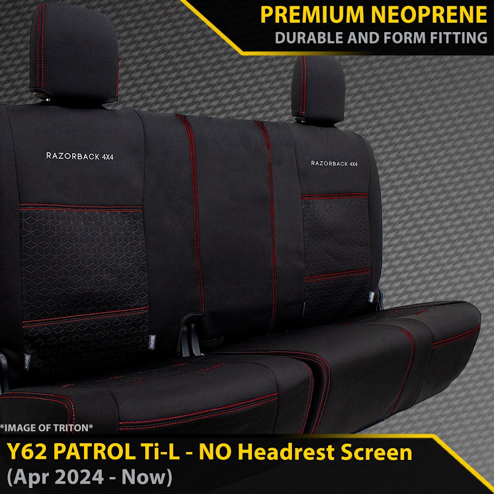 Nissan Patrol Y62 Ti-L (MY24) GP6 Premium Neoprene 3rd Row Seat Covers