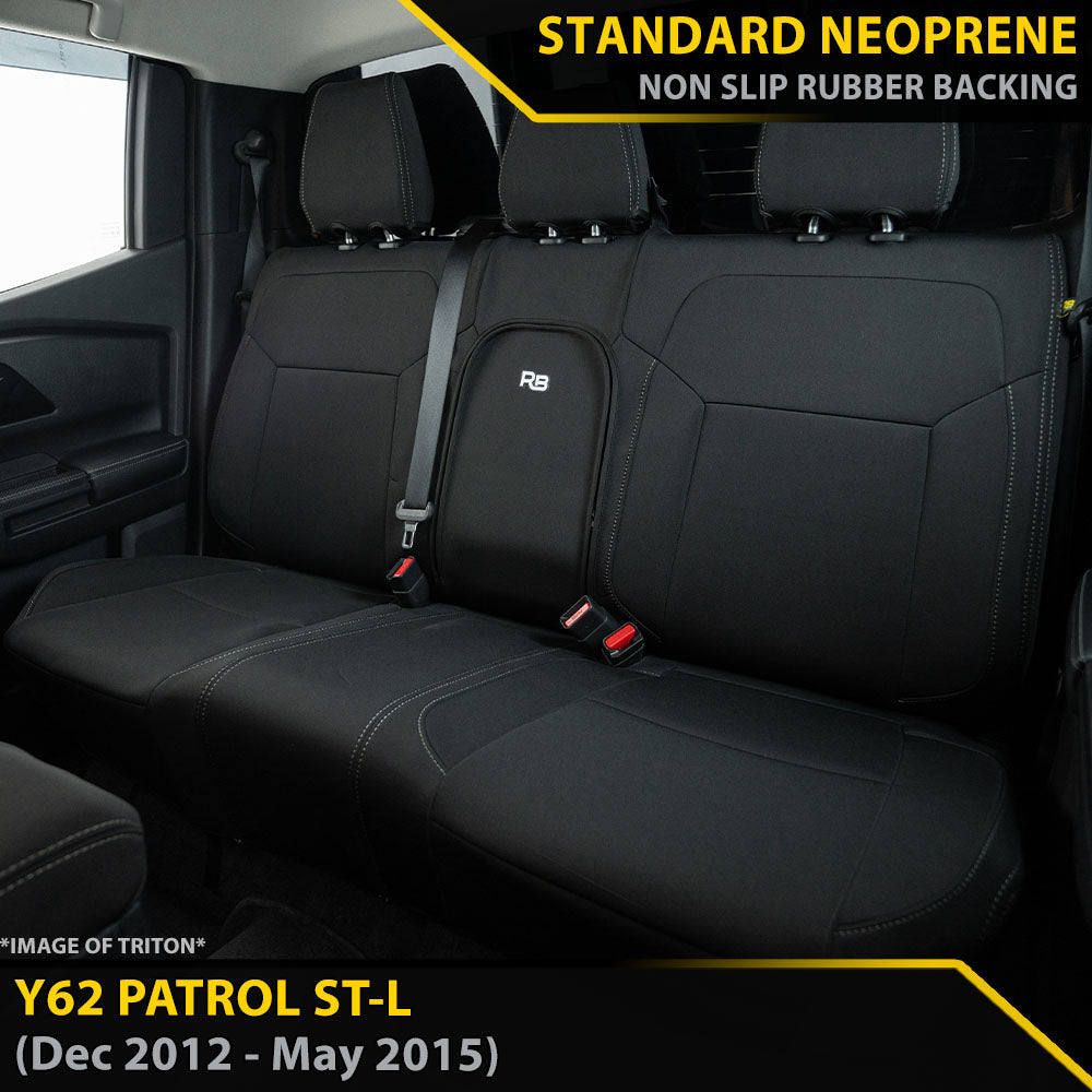 Nissan Patrol Y62 ST-L Neoprene 2nd Row Seat Covers