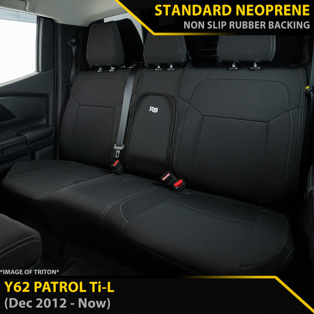 Nissan Patrol Y62 Ti-L GP4 Neoprene 2nd Row Seat Covers