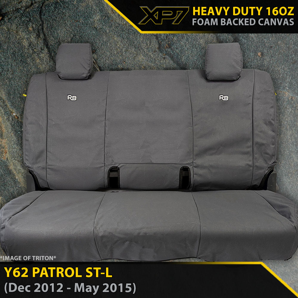 Nissan Y62 Patrol ST-L XP7 Heavy Duty Canvas 3rd Row Seat Covers (Made to Order)