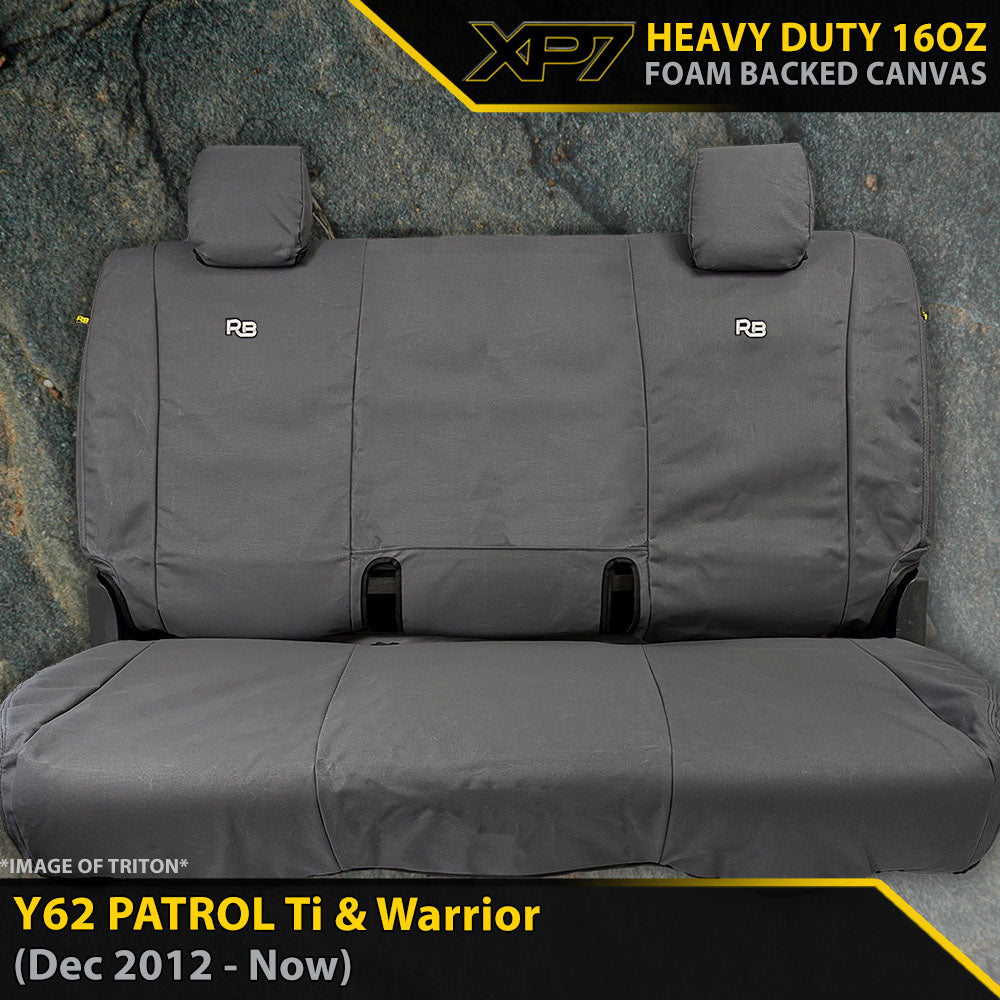 Nissan Y62 Patrol Ti & Warrior XP7 Heavy Duty Canvas 3rd Row Seat Covers