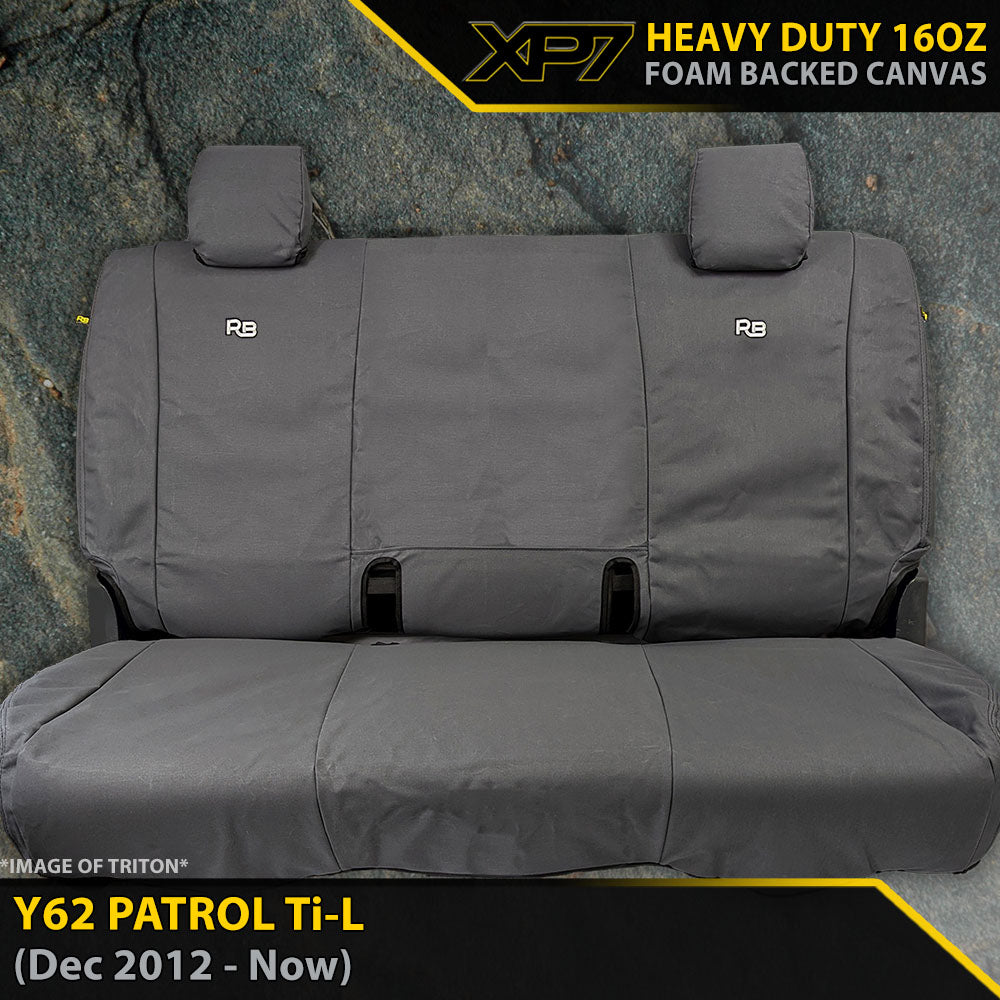 Nissan Y62 Patrol Ti-L XP7 Heavy Duty Canvas 3rd Row Seat Covers