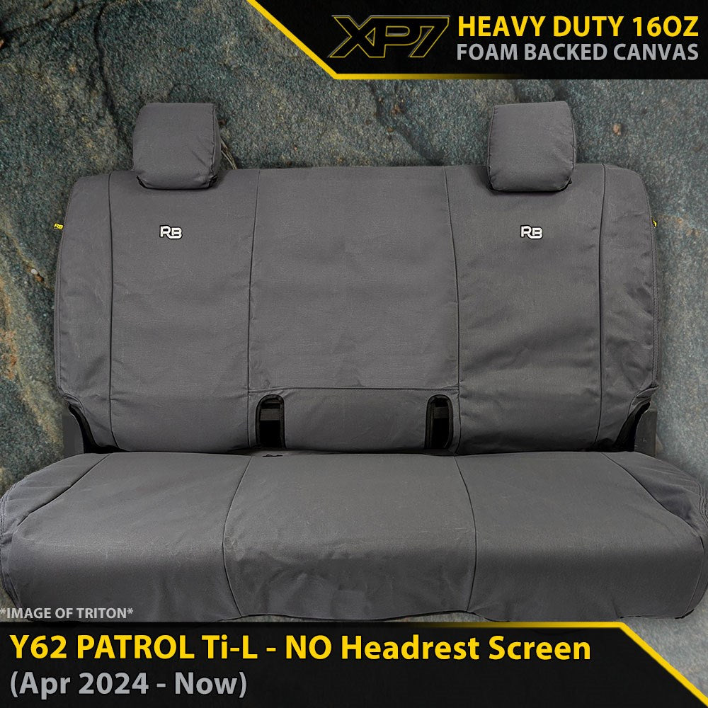 Nissan Patrol Y62 Ti-L (MY24) XP7 Heavy Duty Canvas 3rd Row Seat Covers