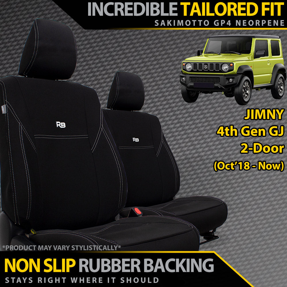 Suzuki Jimny 4th Gen GJ 2-Door Neoprene 2x Front Seat Covers