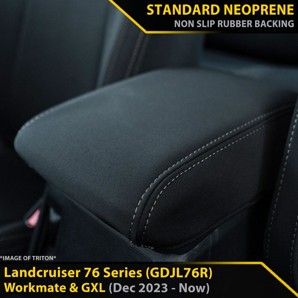 Razorback 4x4 GP4 Standard Neoprene Console Lid Cover Suitable for a Toyota Landcruiser 76 Series Post Facelift (GDJL76R)