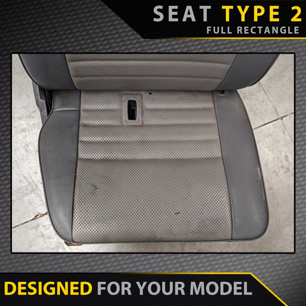 Razorback 4x4 GP6 Premium Neoprene Bucket and 3/4 Bench Front Seat Covers suitable for a Toyota Landcruiser 79 Series Single Cab
