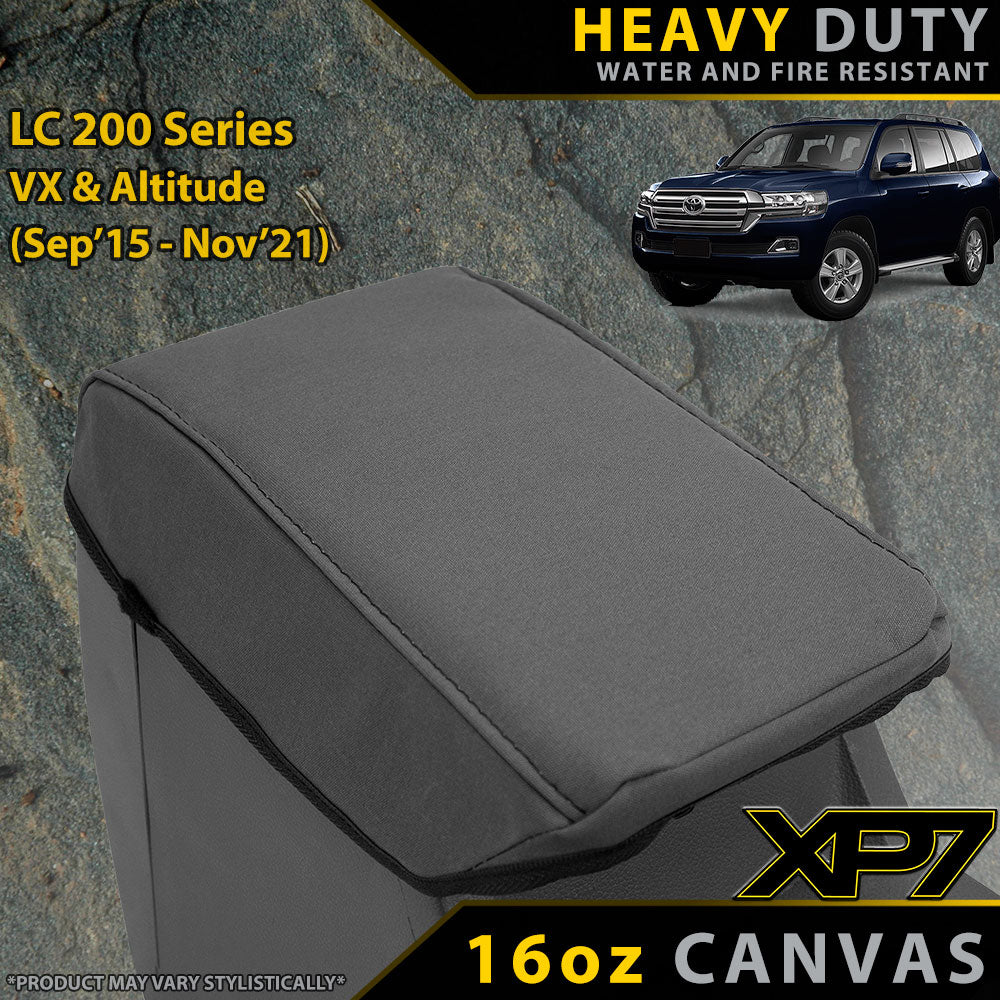 Razorback 4x4 XP7 Heavy Duty Canvas Console Lid Cover suitable for a Toyota Landcruiser 200 Series VX/Altitude (09/2015+) (Made to Order)