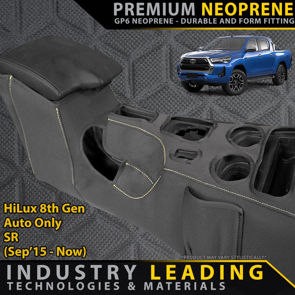 Toyota Hilux 8th Gen SR AUTO Premium Neoprene Console Organiser (Available)