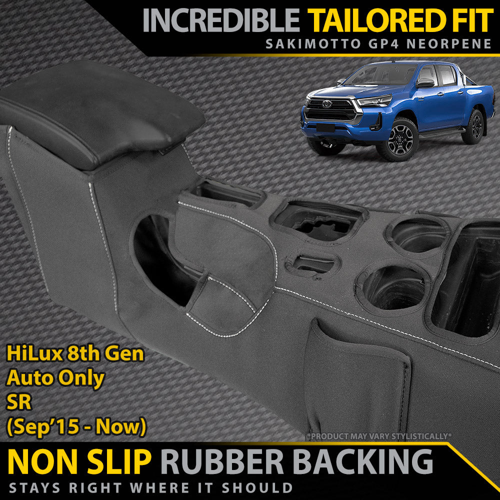 Toyota HiLux 8th Gen SR AUTO Neoprene Centre Console Organiser (Available)