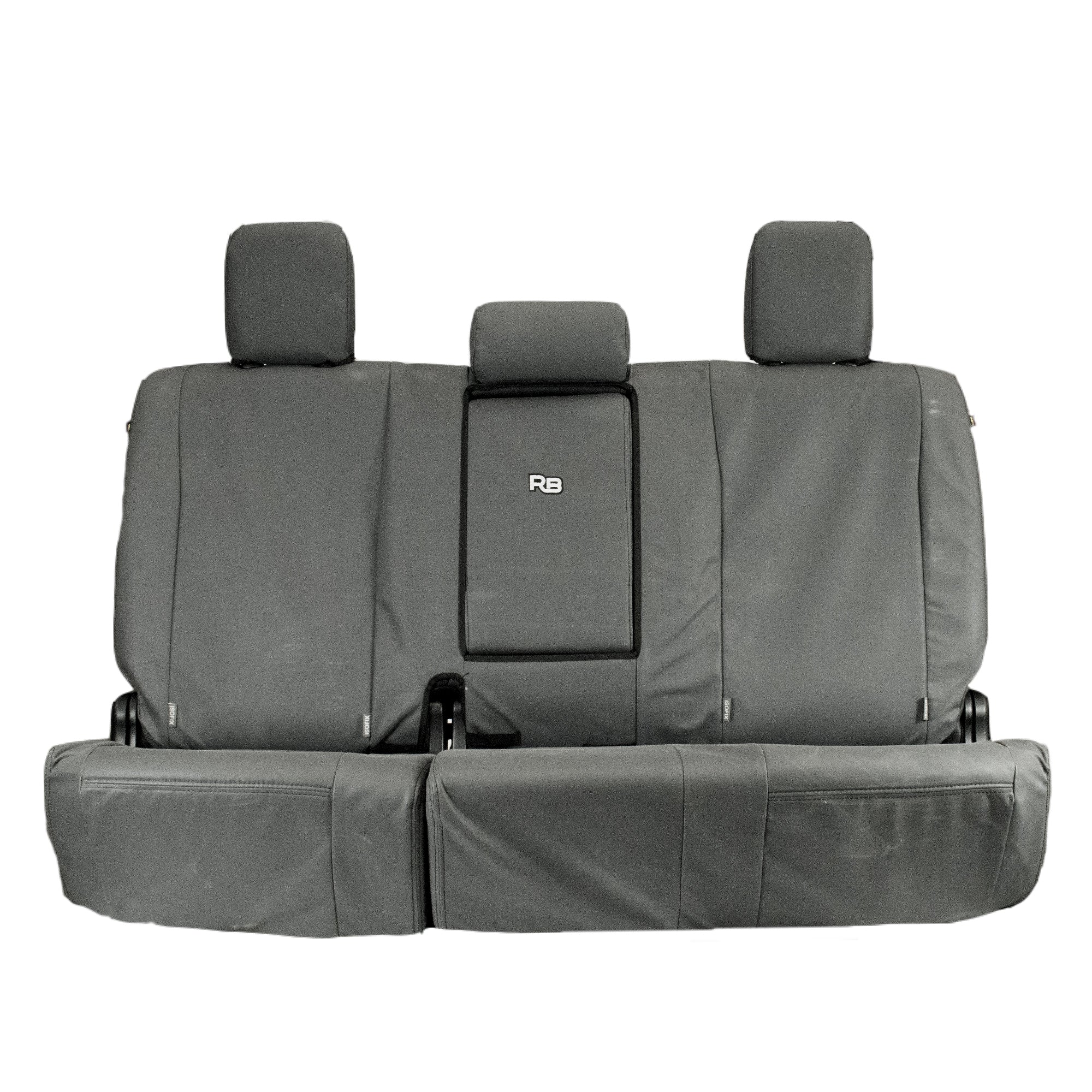 Razorback 4x4 XP7 Heavy Duty Canvas Rear Seat Covers For a Toyota HiLux 8th Gen SR (Cloth Seats Only)