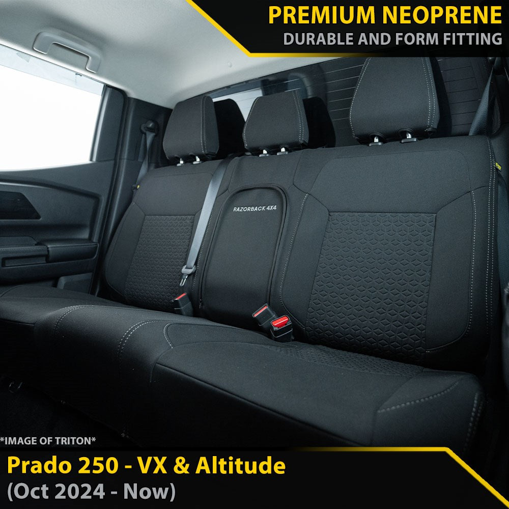 Toyota Prado 250 VX & Altitude GP6 Premium Neoprene 2nd Row Seat Covers