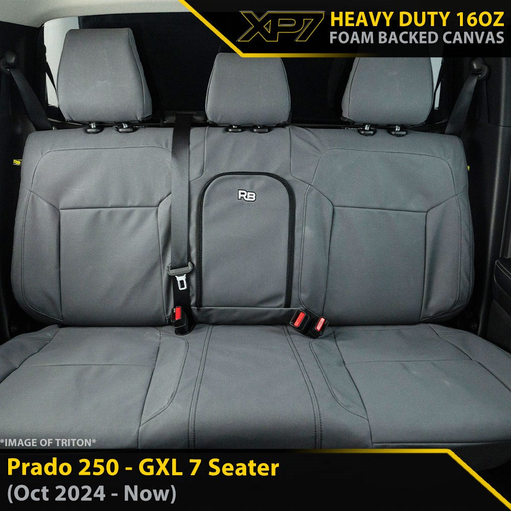 Toyota Prado 250 GXL XP7 Heavy Duty Canvas 2nd Row Seat Covers