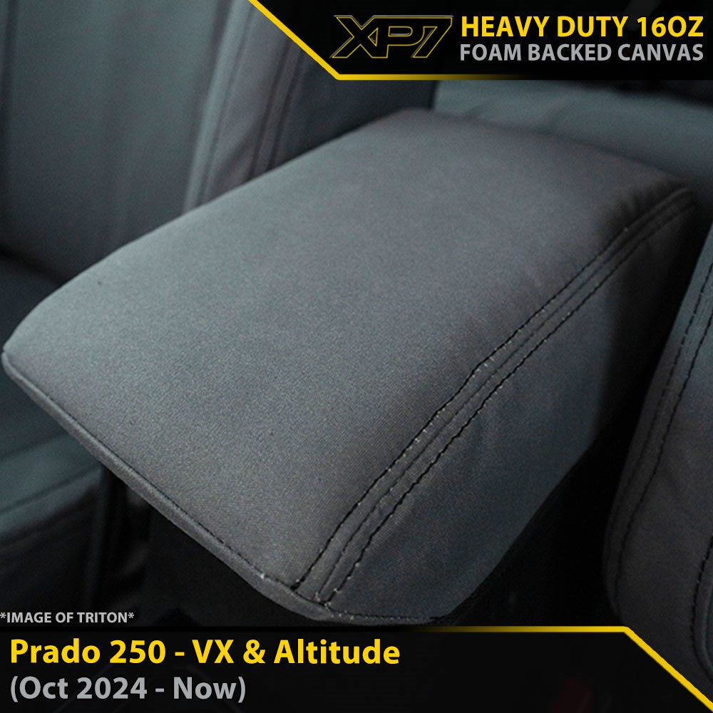 Toyota Prado 250 VX & Altitude XP7 Heavy Duty Canvas Console Lid Cover