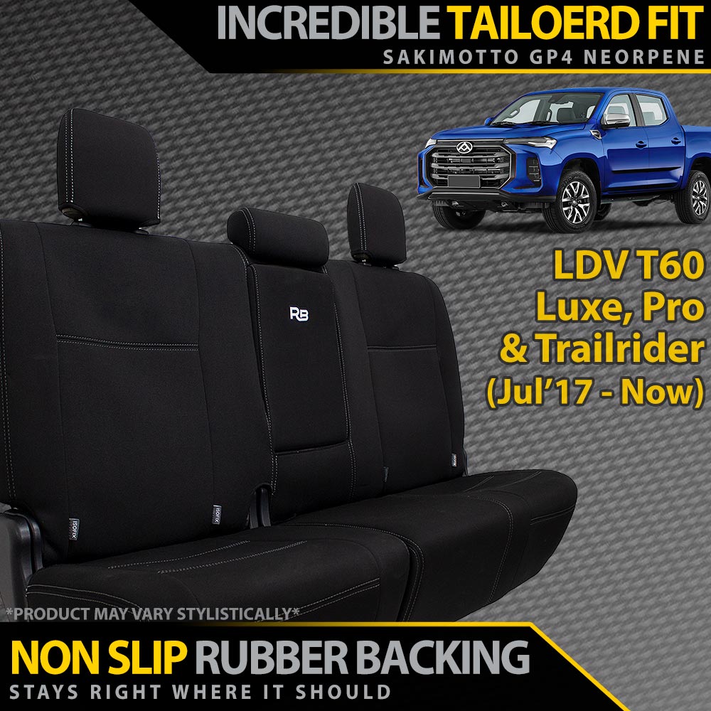 LDV T60 Neoprene Rear Row Seat Covers (In Stock)