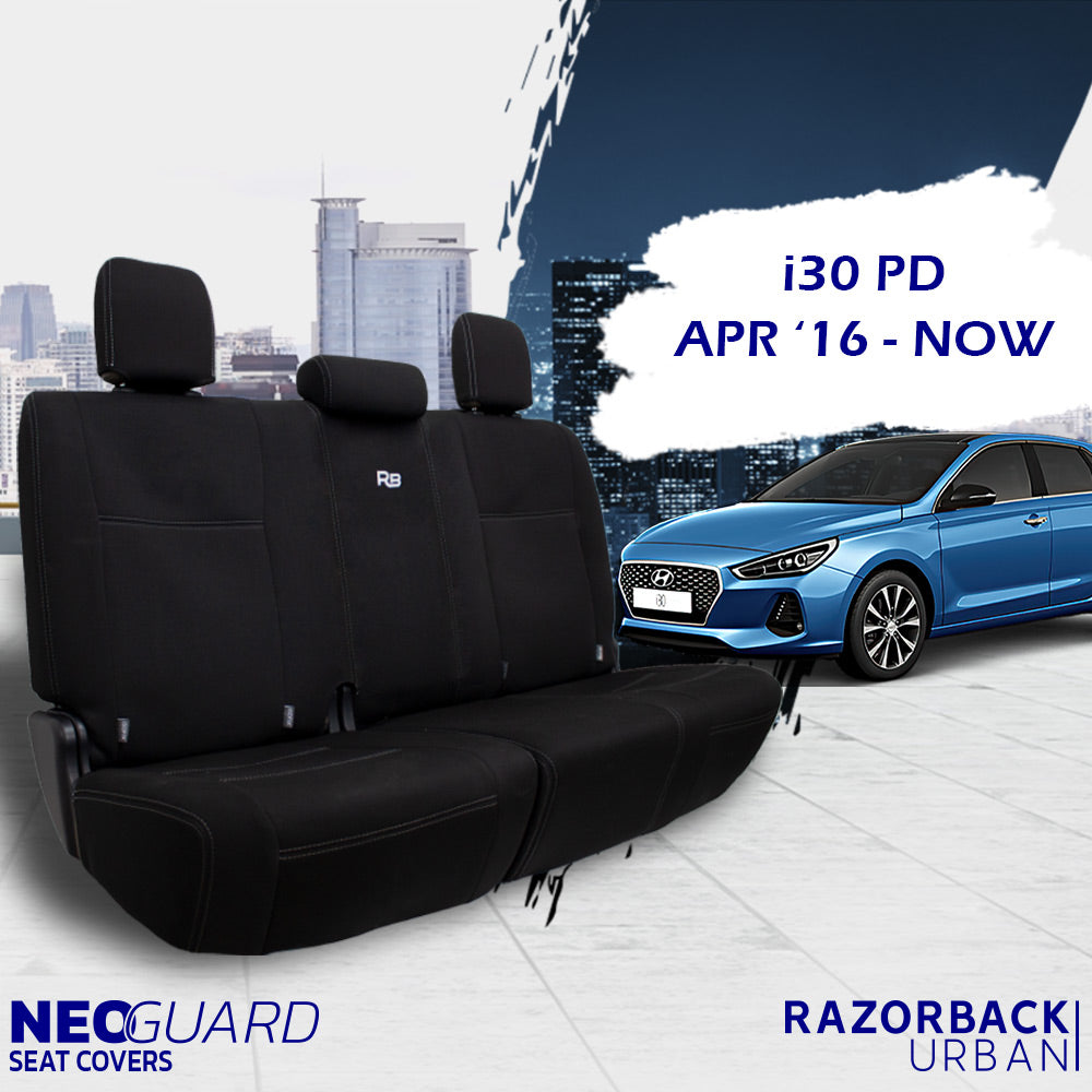 Hyundi I30 3rd Gen Neoprene Rear Row Seat Covers (In Stock)