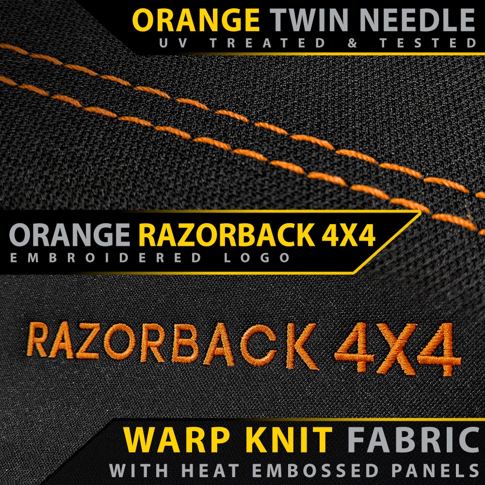 Razorback 4x4 GP6 Premium Neoprene 3rd Row Seat Covers suitable for a Toyota Prado 150 7 Seater
