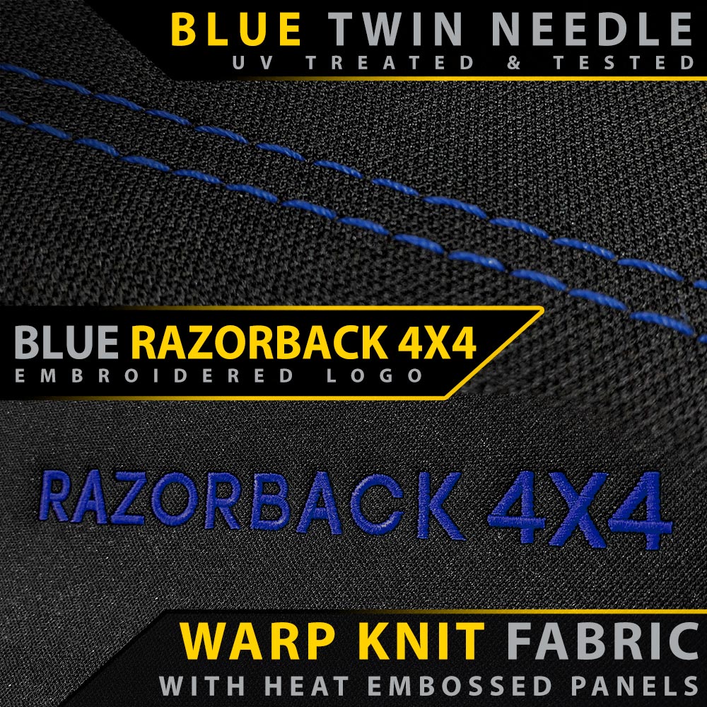 Razorback 4x4 GP6 Premium Neoprene 2x Front Seat Covers suitable for a Toyota Prado 150 (Pre Facelift)