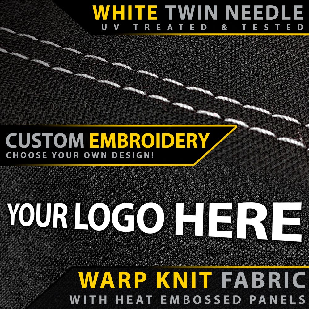 Toyota Prado 90 Series (NO Armrests) Premium Neoprene 2x Front Seat Covers (Made to Order)
