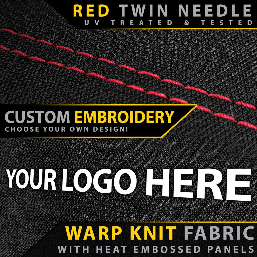 Volkswagen Amarok 2H (Leather Seats) Premium Neoprene Rear Row Seat Covers (Made to Order)