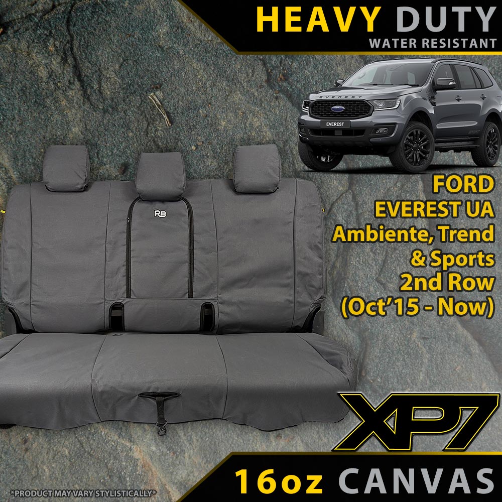 Ford Everest Heavy Duty XP7 Canvas 2nd Row Seat Covers