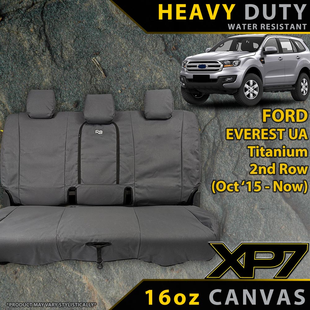 Ford Everest UA Titanium Heavy Duty XP7 Canvas Rear Row Seat Covers