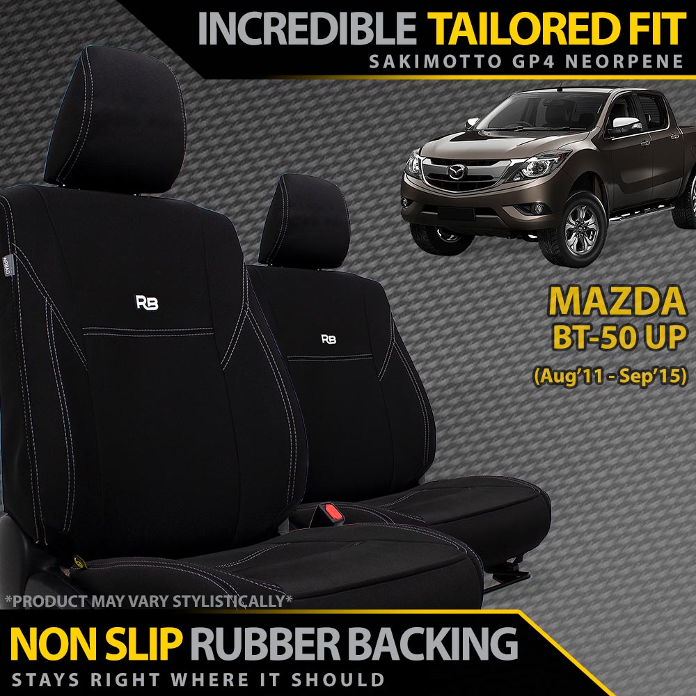 Mazda BT-50 UP Neoprene 2x Front Seat Covers (Made to Order)