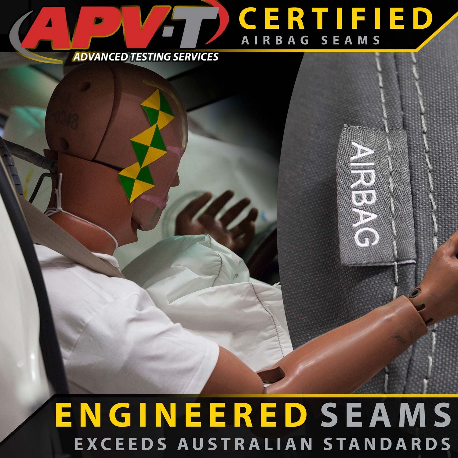 Nissan Navara NP300 Series 1 & 2 Retro Canvas 2x Front Seat Covers (In Stock)