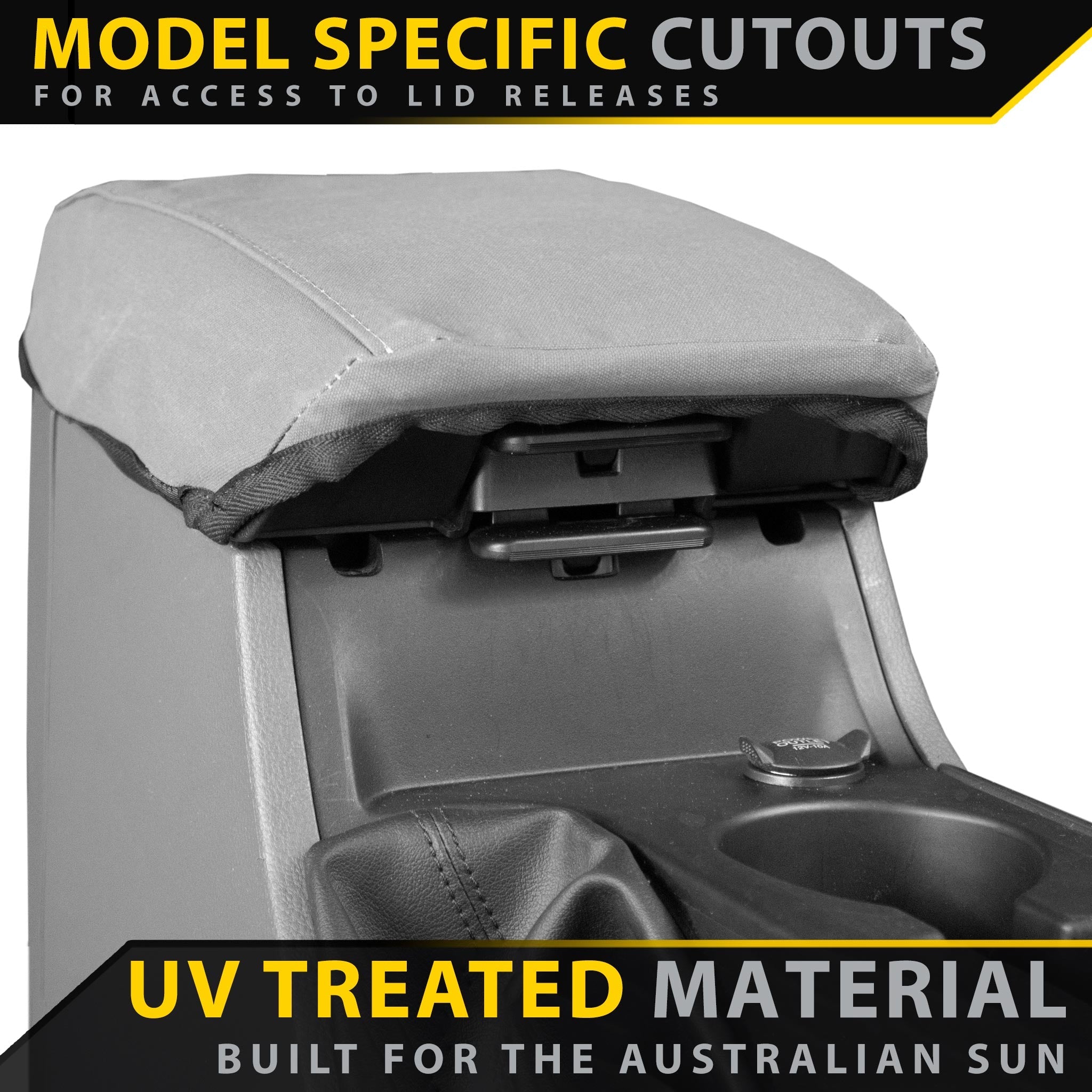 Toyota Prado 150 Retro Canvas Armrest Console Lid (In Stock)