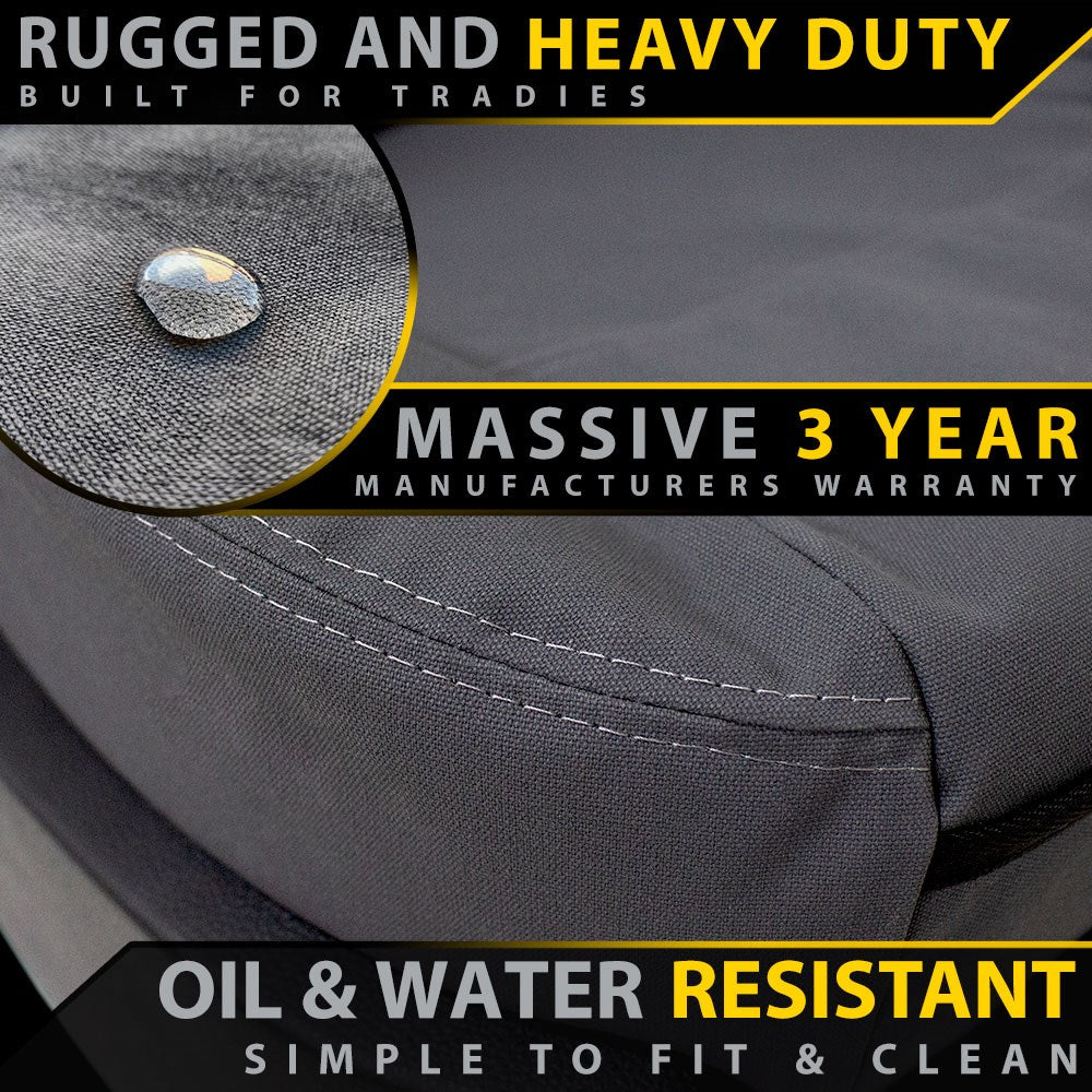 Ford Ranger PX I Retro Canvas Rear Row Seat Covers (In Stock)